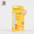 Cartão blister de proteção UV para proteção labial